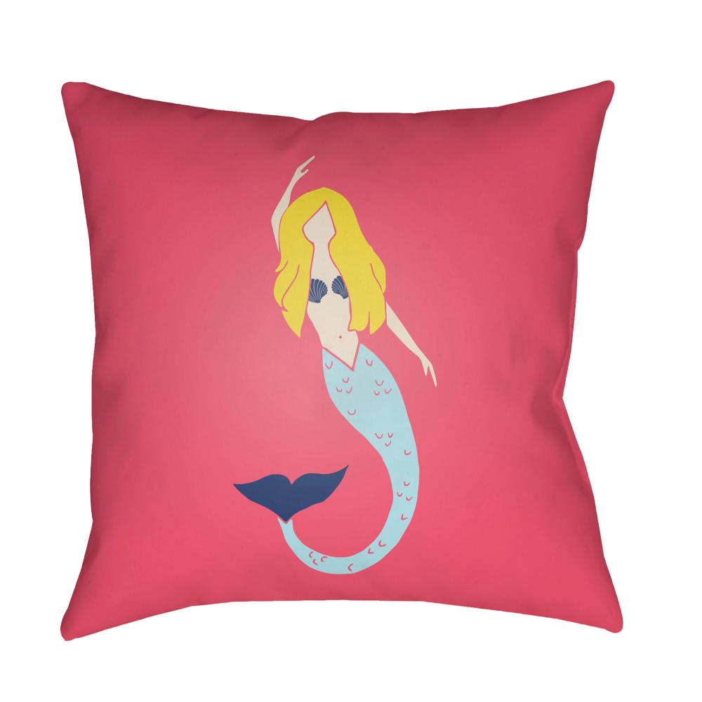Livabliss LIL053-1818 Mermaid LIL-053 18"L x 18"W Accent Pillow in Blush