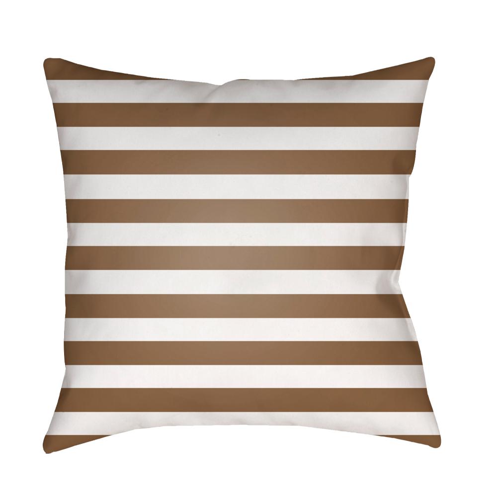 Livabliss LIL057-1818 Prepster Stripe LIL-057 18"L x 18"W Accent Pillow in Off-White
