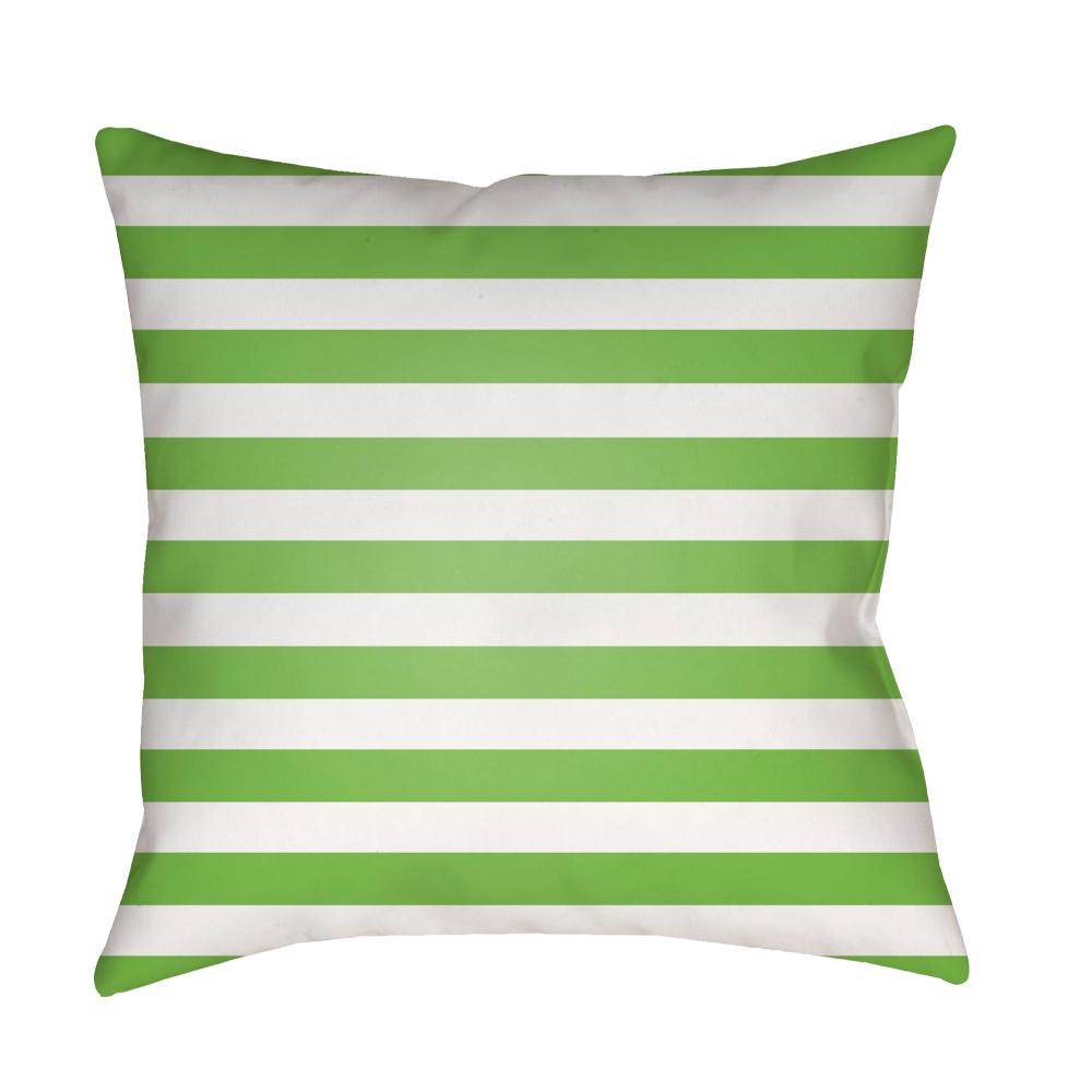 Livabliss LIL058-1818 Prepster Stripe LIL-058 18"L x 18"W Accent Pillow in Off-White