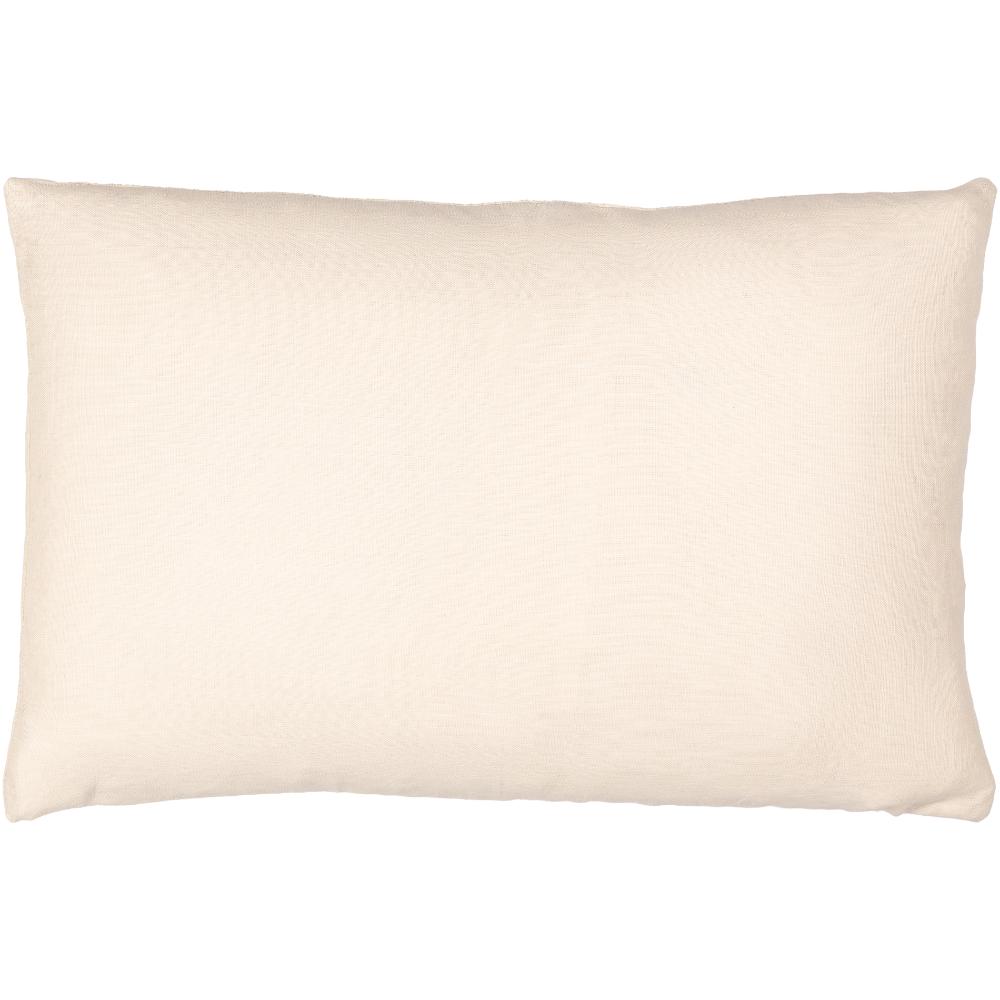 Livabliss LSL002-1320 Linen Solid LSL-002 13"L x 20"W Lumbar Pillow in Ivory
