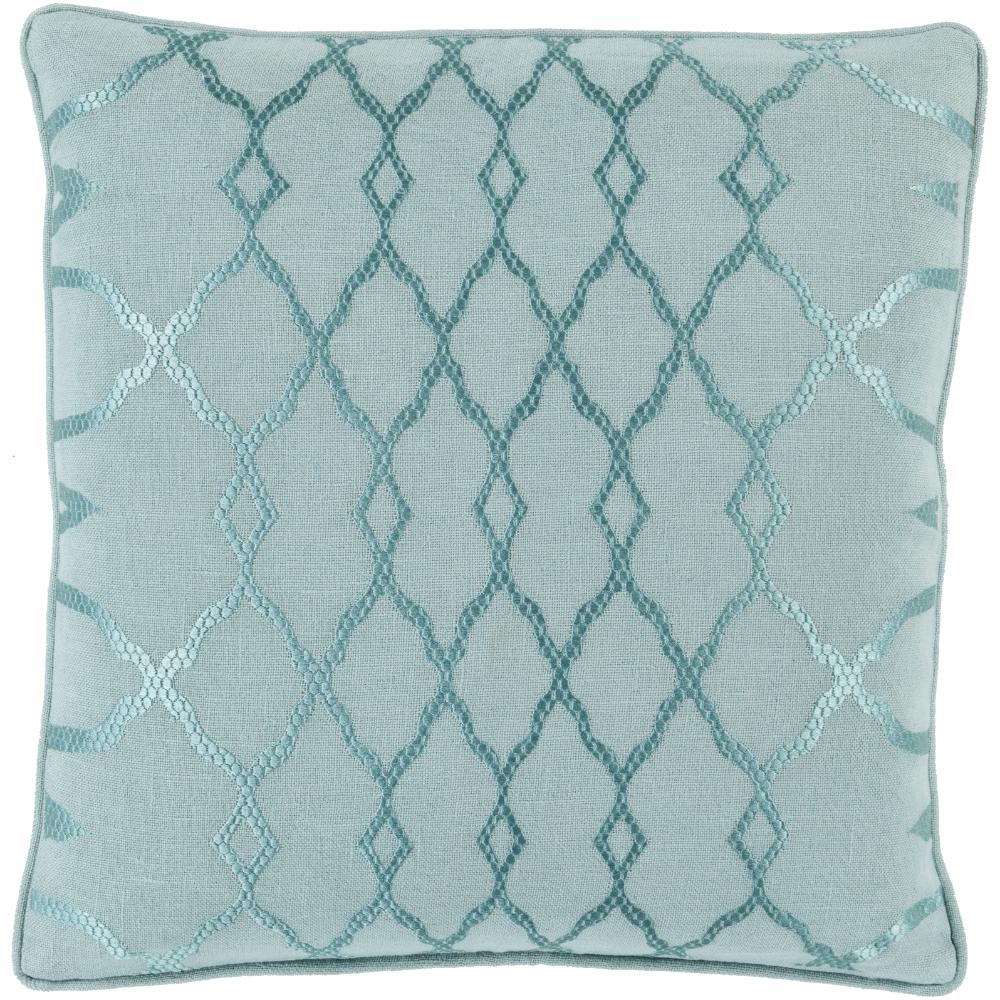 Livabliss LY002-1818 Lydia LY-002 18"L x 18"W Accent Pillow in Seafoam