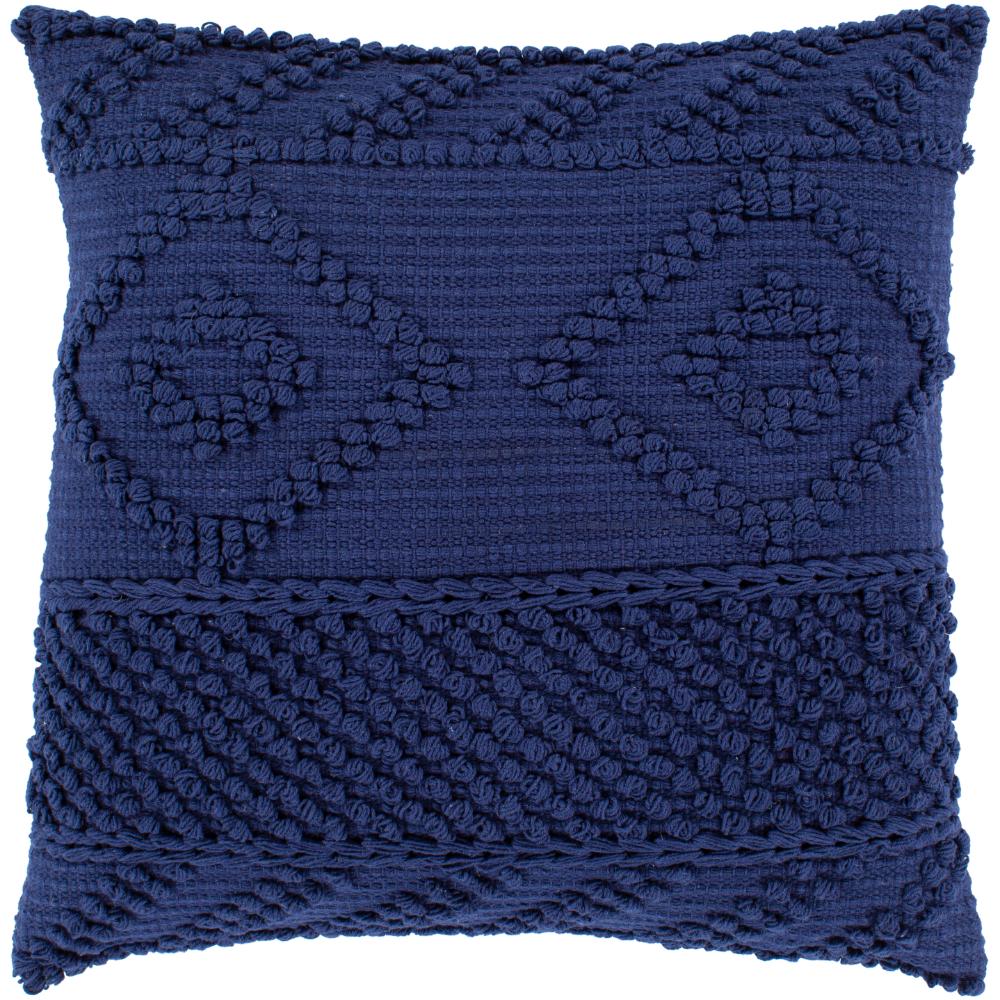 Livabliss MDO002-1818 Merdo MDO-002 18"L x 18"W Accent Pillow in Dark Blue