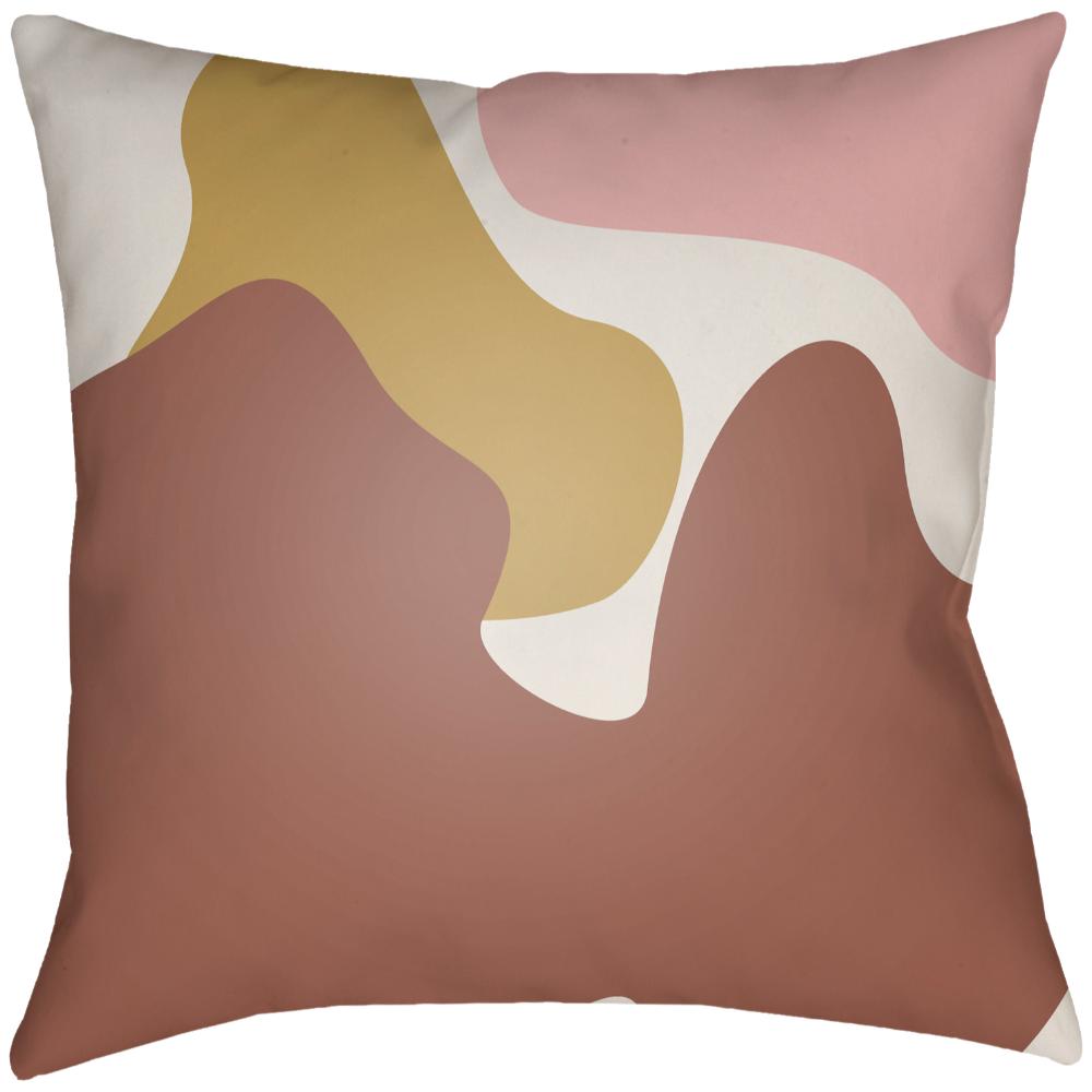 Livabliss MDP002-1818 Modern Shapes MDP-002 18"L x 18"W Accent Pillow in Dusty Pink