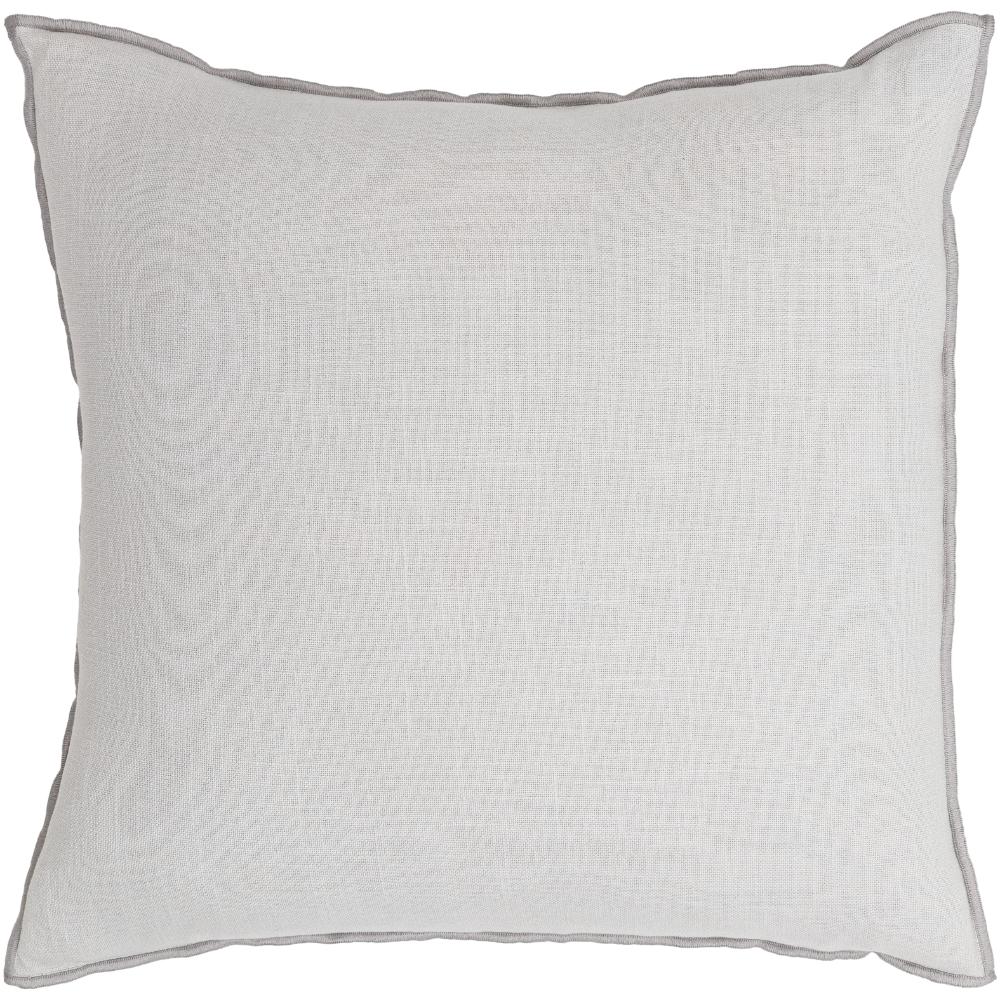 Livabliss MEW002-1818 Merrow MEW-002 18"L x 18"W Accent Pillow in Light Gray