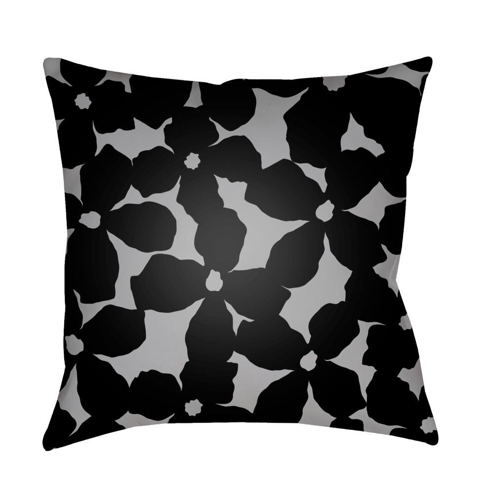Livabliss MF001-1818 Moody Floral MF-001 18"L x 18"W Accent Pillow in Slate