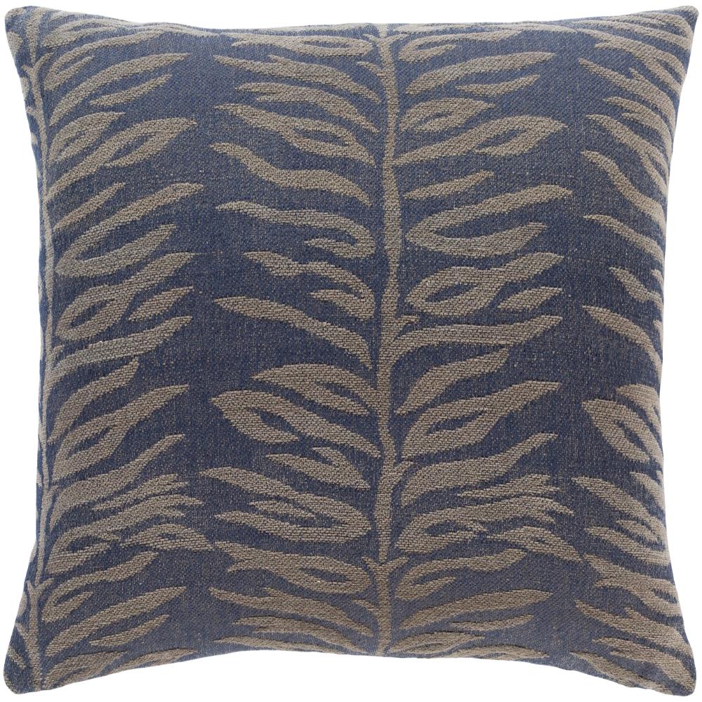 Livabliss MGS002-1818 Madagascar MGS-002 18"L x 18"W Accent Pillow in Navy