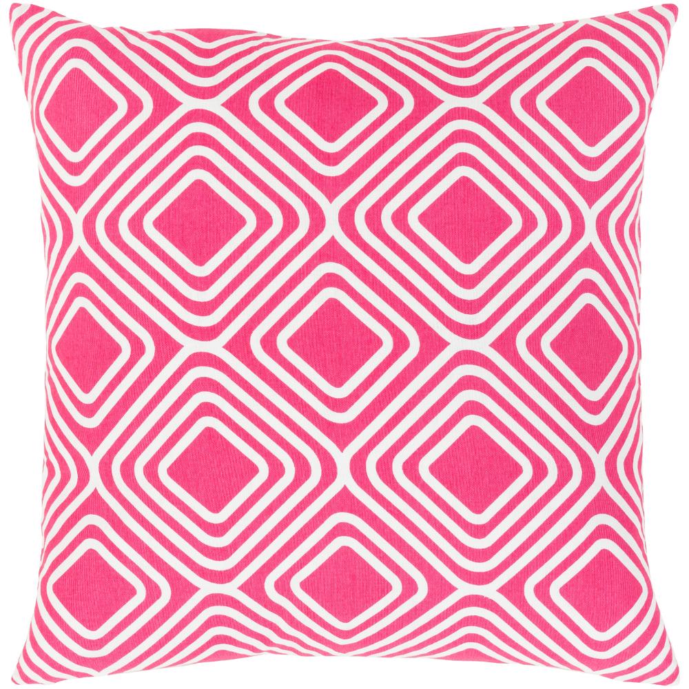 Livabliss MRA006-1818 Miranda MRA-006 18"L x 18"W Accent Pillow in Pink