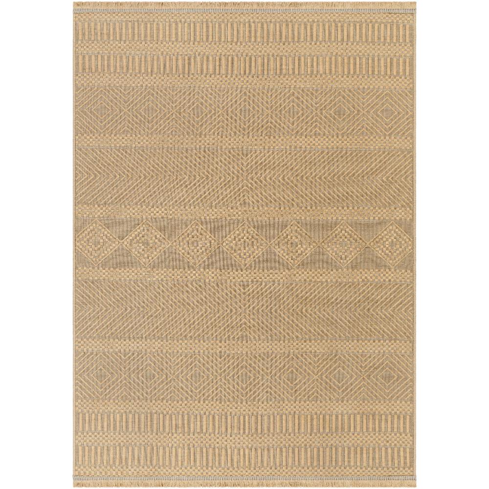 Livabliss MYS-2301 Mystery 27" x 45" Machine Woven Rug in Tan