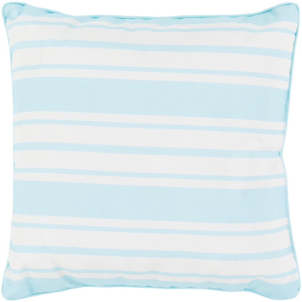 Livabliss NS002-1616 Nautical Stripe NS-002 16"L x 16"W Accent Pillow in Ivory