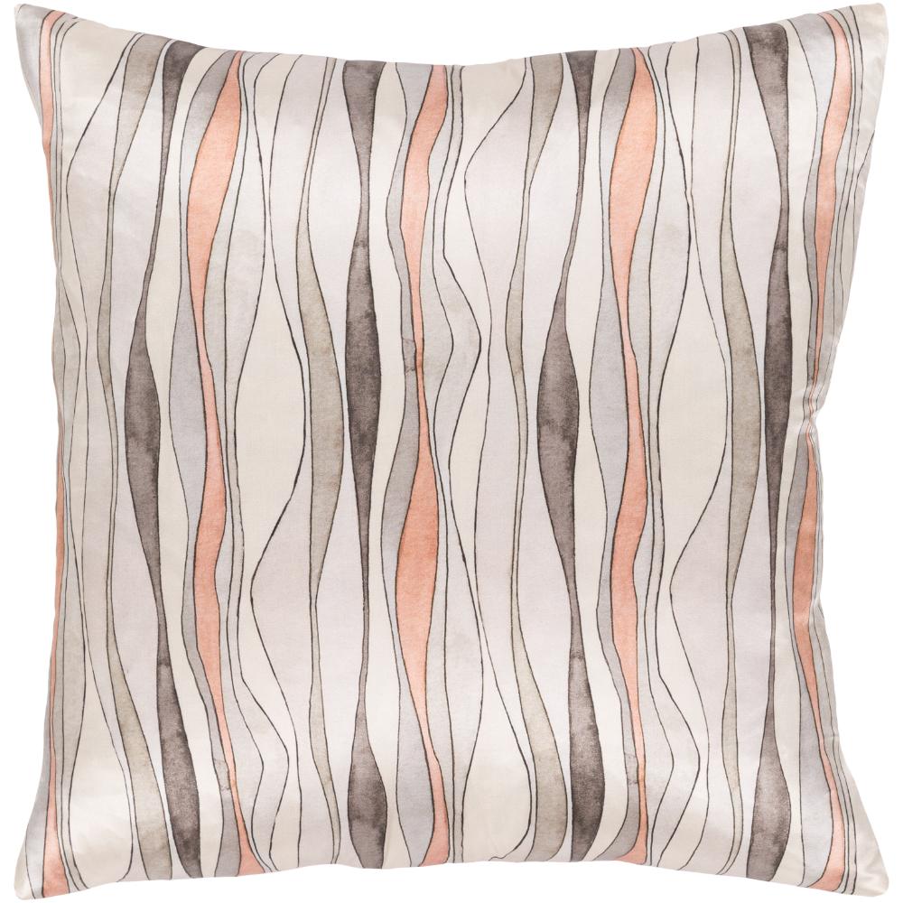 Livabliss NTA010-2020 Natural Affinity NTA-010 20"L x 20"W Accent Pillow in Gray