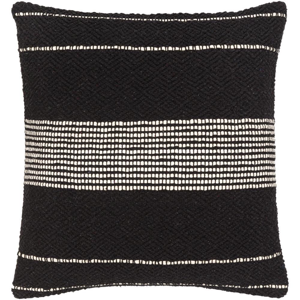 Livabliss ONT001-1818 Ontario ONT-001 18"L x 18"W Accent Pillow in Black