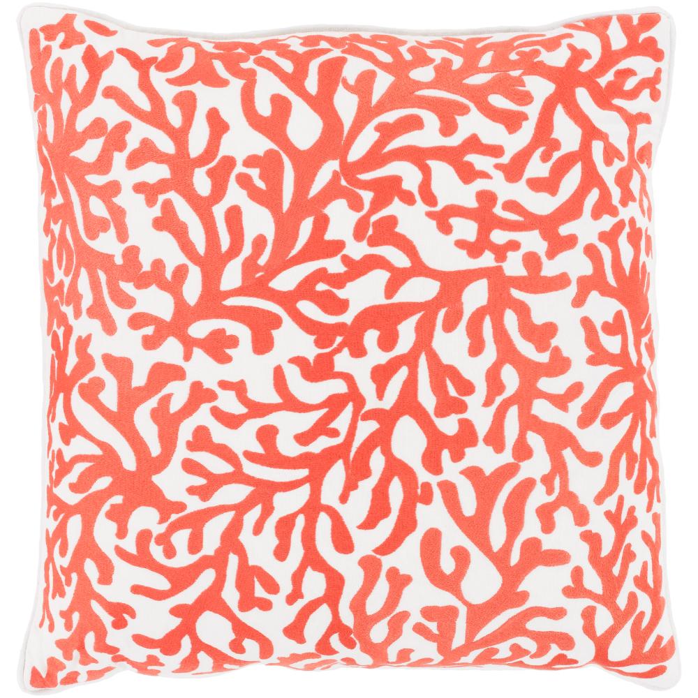 Livabliss OPY002-1818 Osprey OPY-002 18"L x 18"W Accent Pillow in Coral