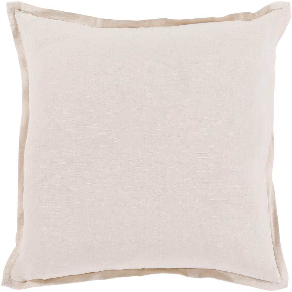 Livabliss OR006-1818 Orianna OR-006 18"L x 18"W Accent Pillow in White