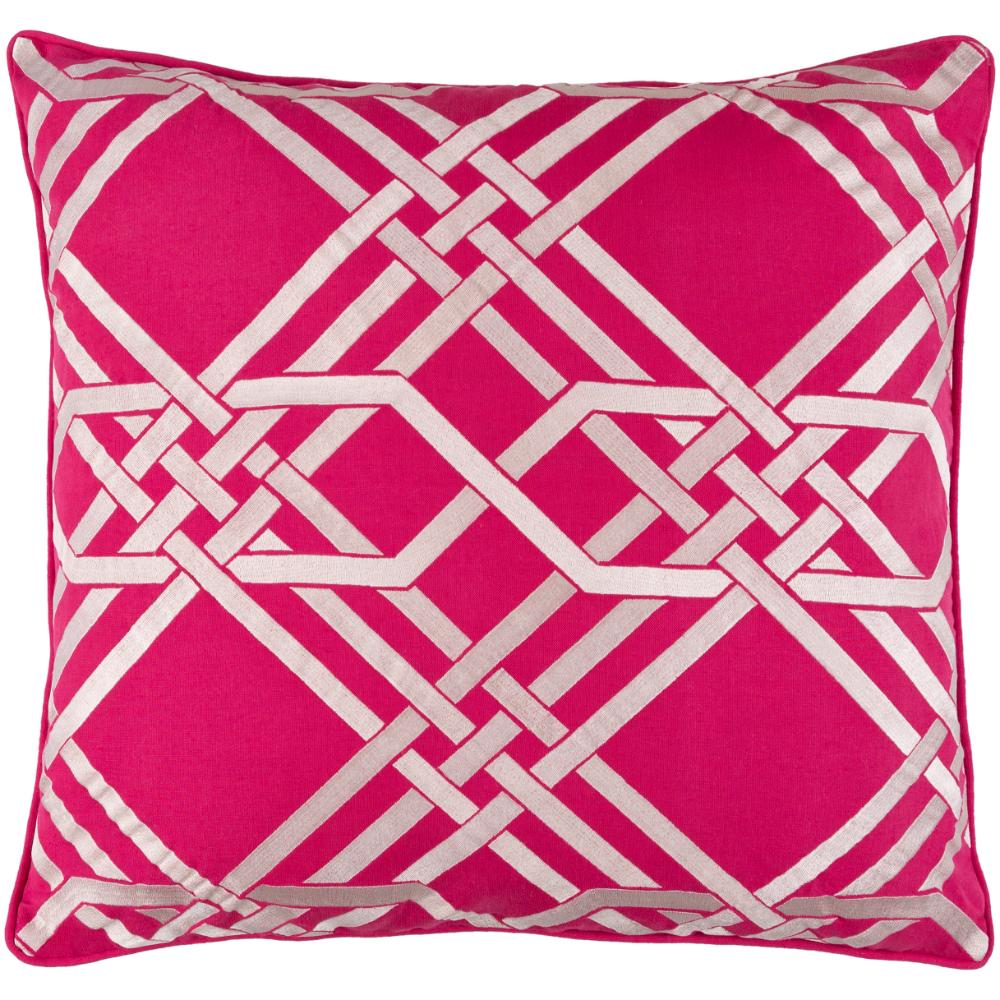 Livabliss PAG002-1818 Pagoda PAG-002 18"L x 18"W Accent Pillow in Fuchsia