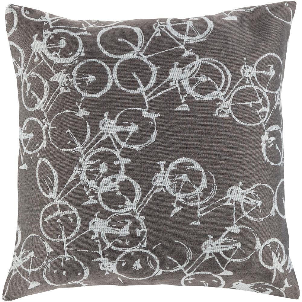 Livabliss PDP005-1818 Pedal Power PDP-005 18"L x 18"W Accent Pillow in Off-White