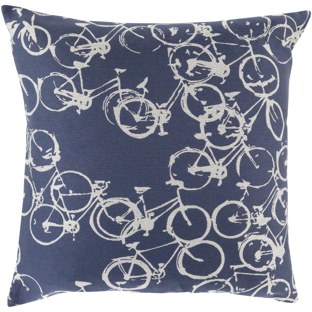 Livabliss PDP007-1818 Pedal Power PDP-007 18"L x 18"W Accent Pillow in Light Gray