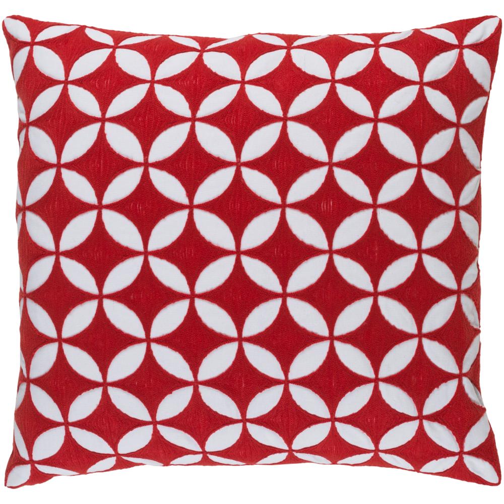 Livabliss PER001-1818 Perimeter PER-001 18"L x 18"W Accent Pillow in Red