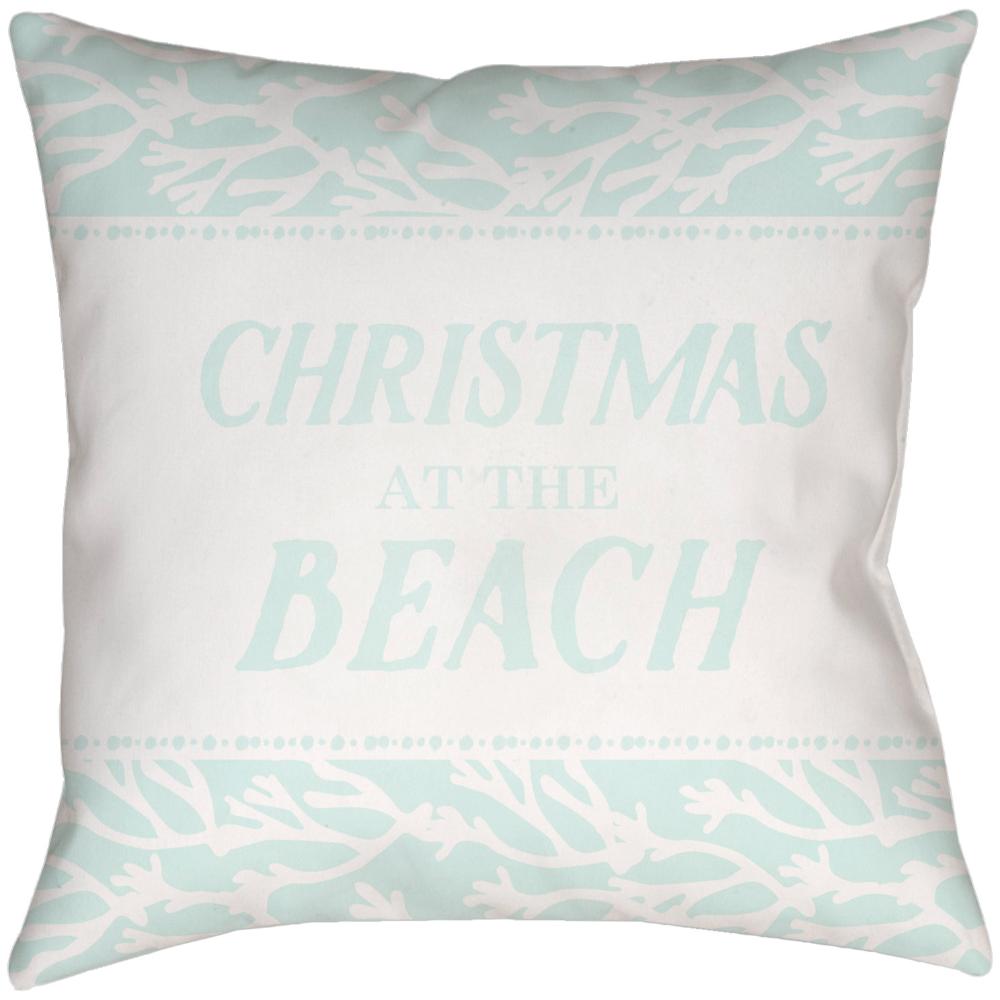 Livabliss PHDGR001-1616 Sea-sons Greetings PHDGR-001 16"L x 16"W Accent Pillow in Off-White