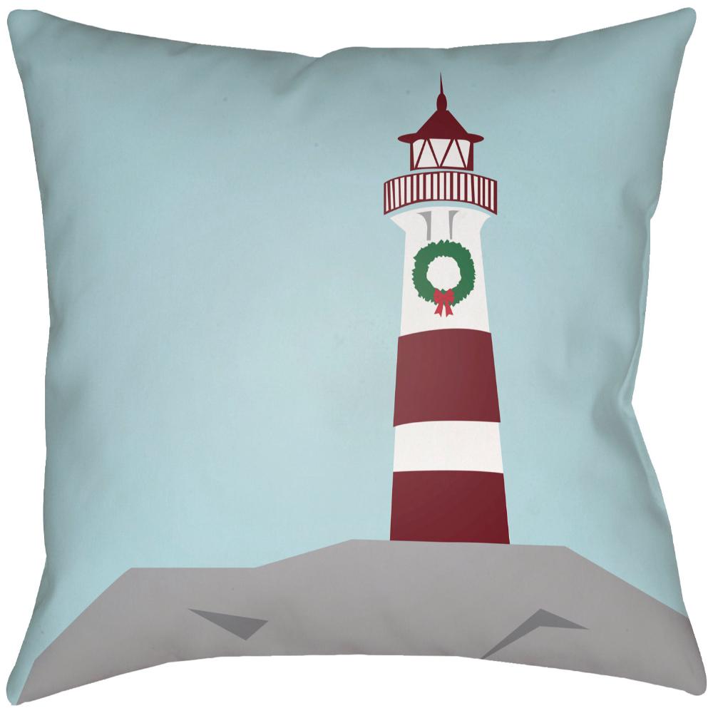 Livabliss PHDHC001-1616 Holiday Cove PHDHC-001 16"L x 16"W Accent Pillow Silver, Pewter, Off-White, Light Grey