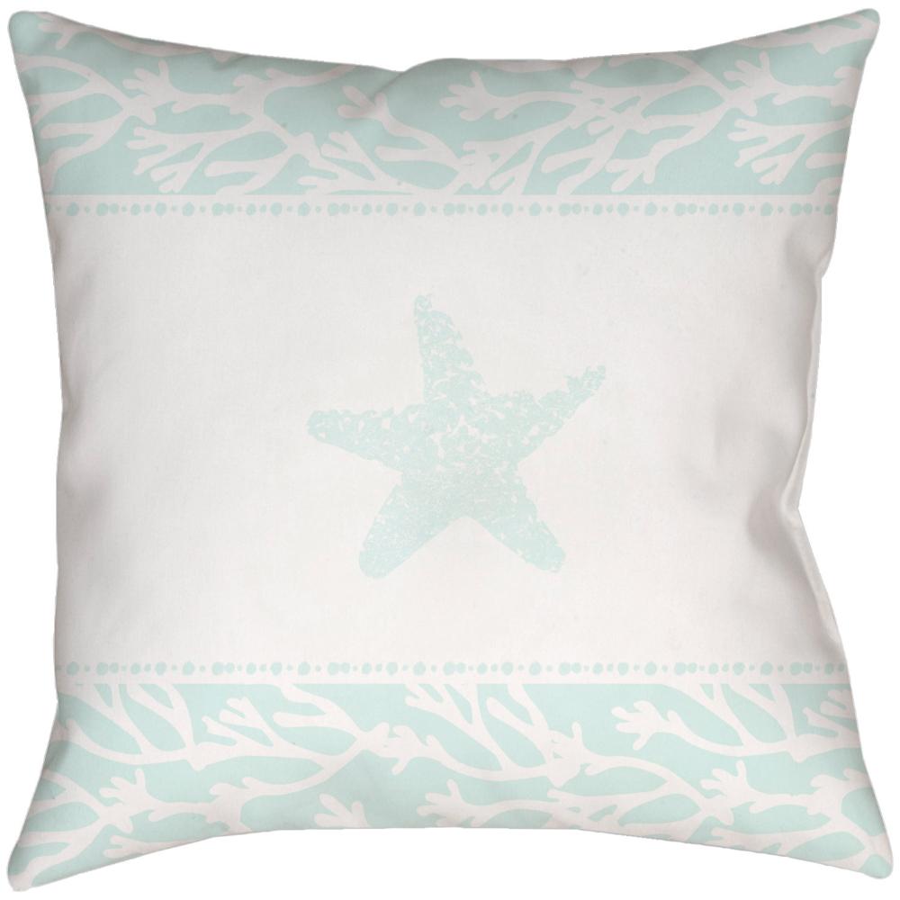 Livabliss PHDST001-1616 Seasalt & Starfish PHDST-001 16"L x 16"W Accent Pillow in Off-White