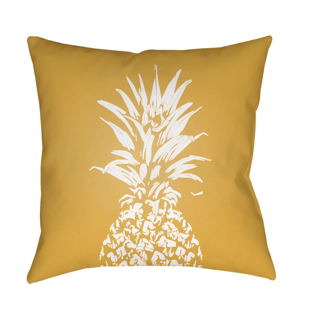 Livabliss PINE001-1818 Pineapple PINE-001 18"L x 18"W Accent Pillow in Brass