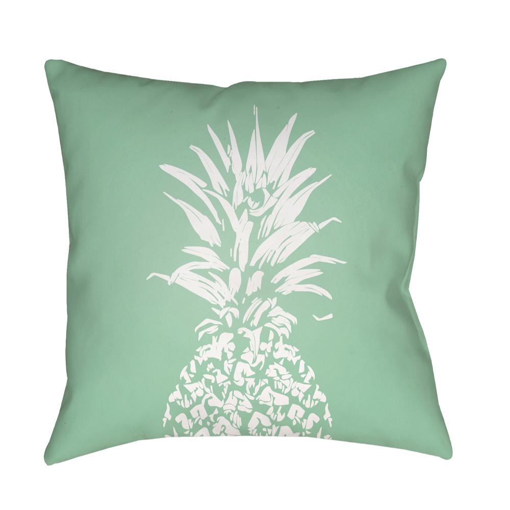 Livabliss PINE002-1818 Pineapple PINE-002 18"L x 18"W Accent Pillow in Pewter