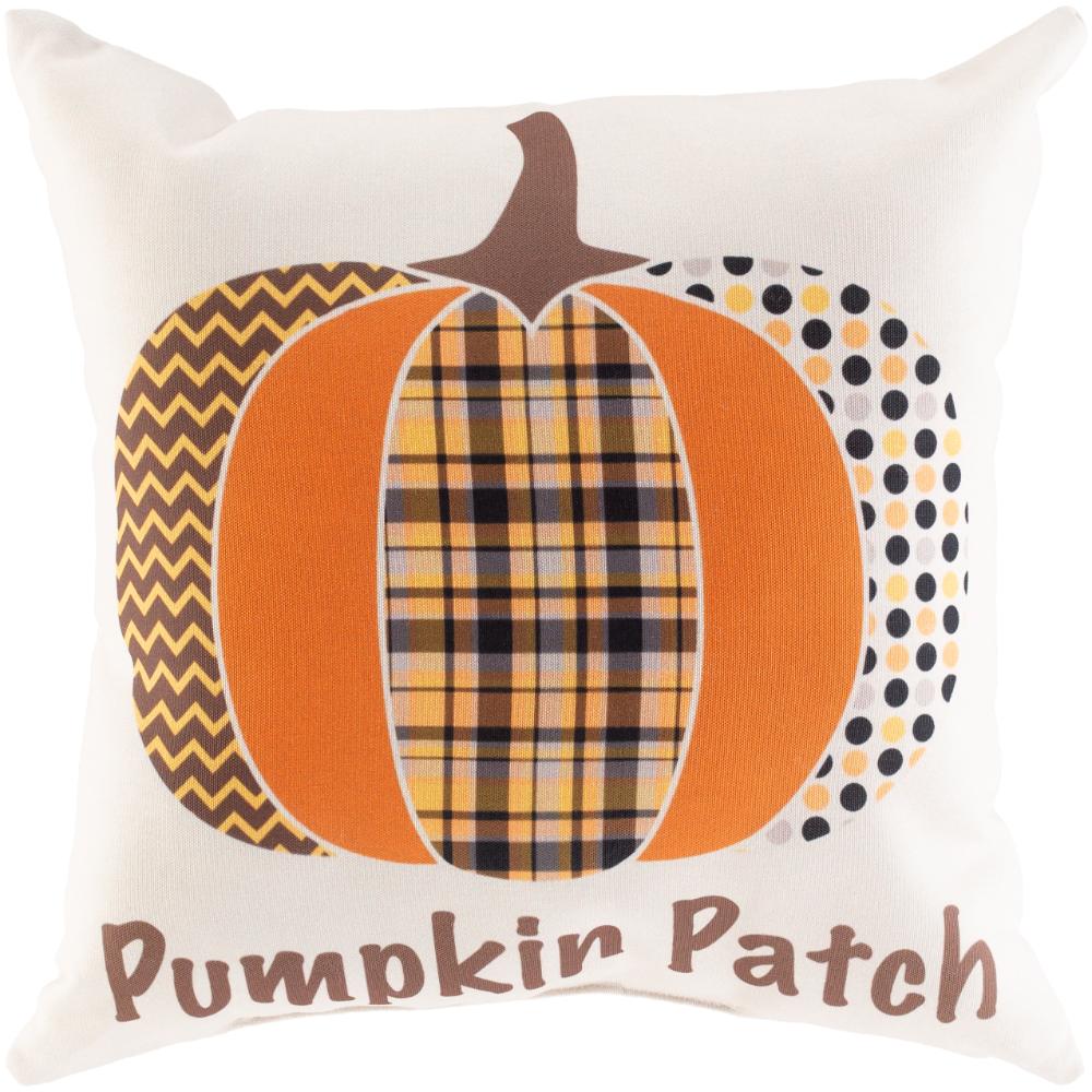 Livabliss PKP001-1616 Pumpkin Patch PKP-001 16"L x 16"W Accent Pillow in Brown