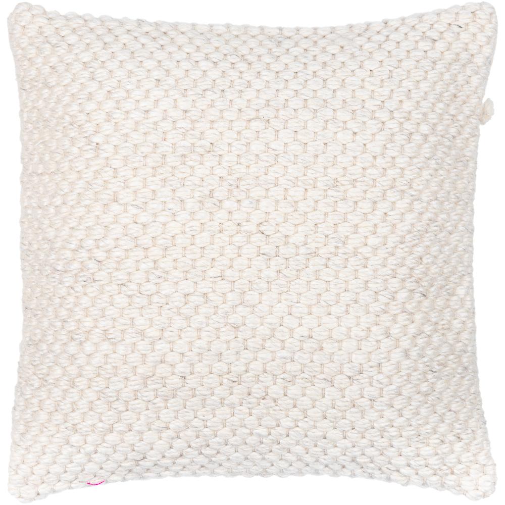 Livabliss RRI001-1818 Karrie RRI-001 18"L x 18"W Accent Pillow in Cream
