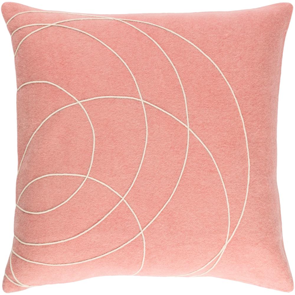 Livabliss SB035-1818 Solid Bold SB-035 18"L x 18"W Accent Pillow in Off-White