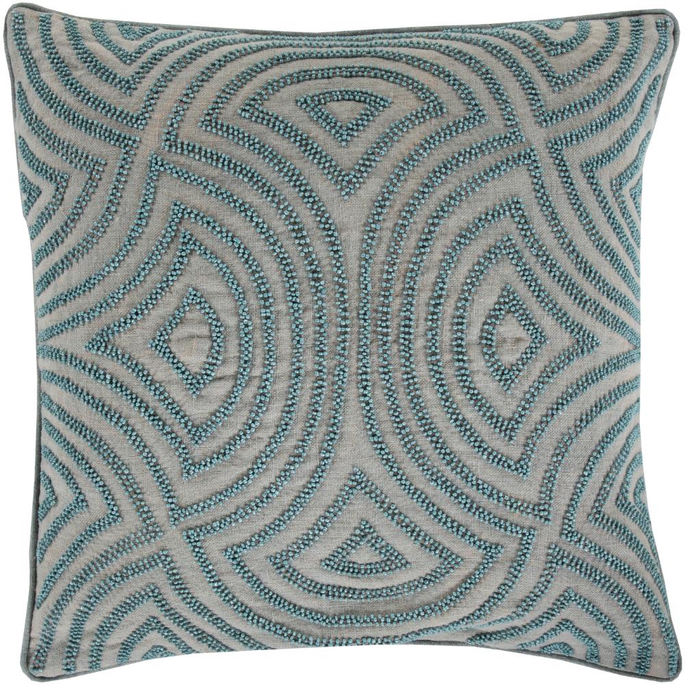 Livabliss SKD001-1818 Skinny Dip SKD-001 18"L x 18"W Accent Pillow in Ice Blue