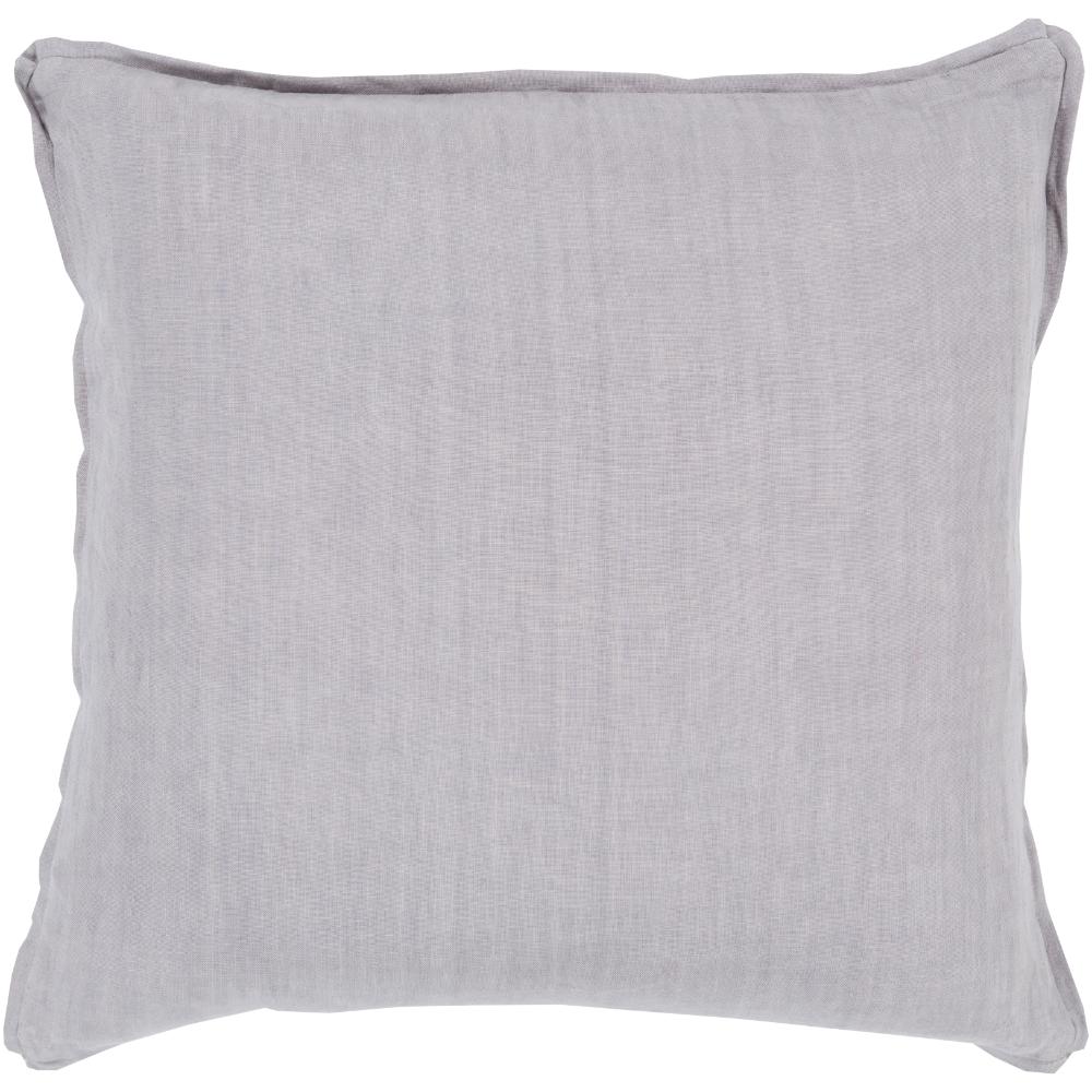 Livabliss SL004-2020 Solid SL-004 20"L x 20"W Accent Pillow in Medium Gray