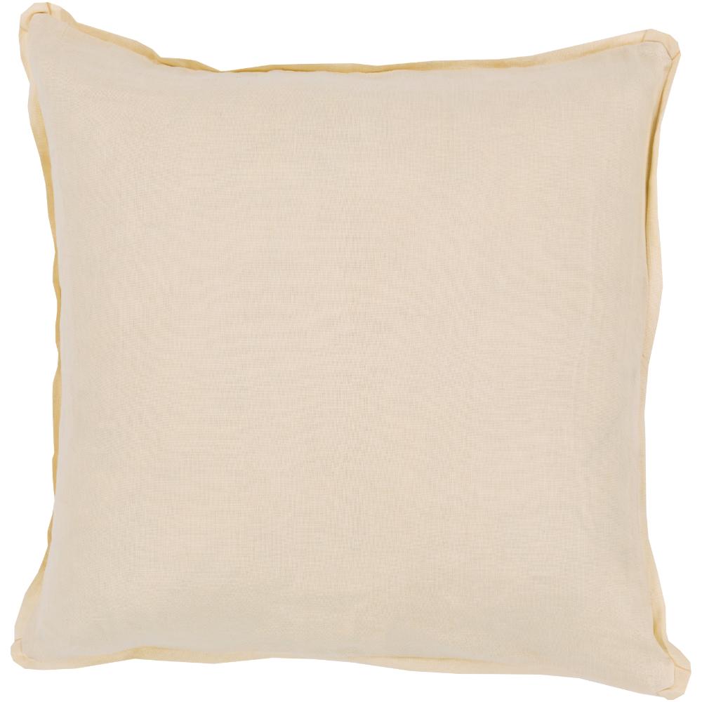Livabliss SL005-1818 Solid SL-005 18"L x 18"W Accent Pillow in Mustard