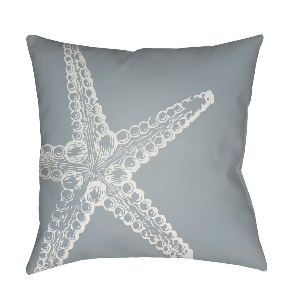 Livabliss SOL053-1818 Nautical III SOL-053 18"L x 18"W Accent Pillow in Pewter