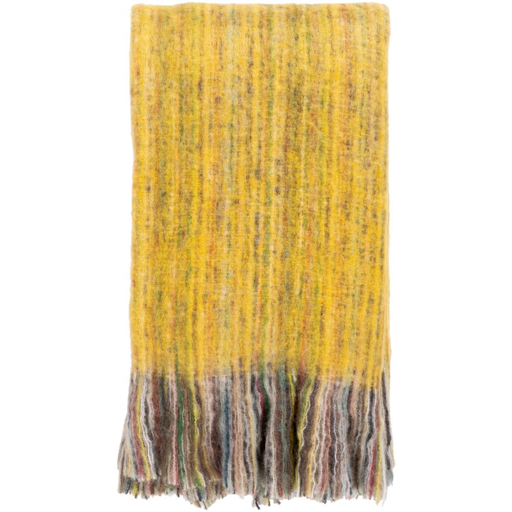Livabliss SOW1001-5060 Stowe SOW-1001 50"W x 60"L Throw in Yellow