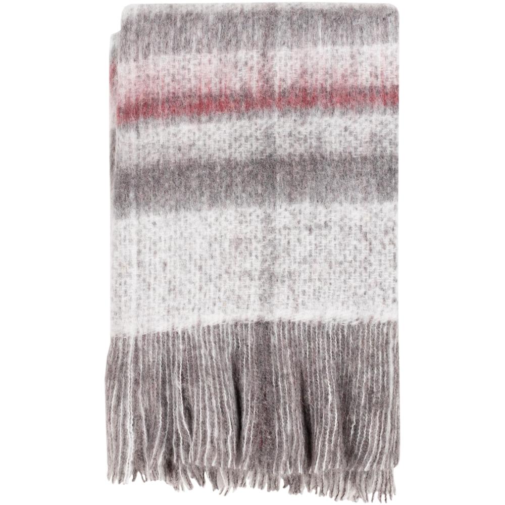 Livabliss SOW1003-5060 Stowe SOW-1003 50"W x 60"L Throw in Red
