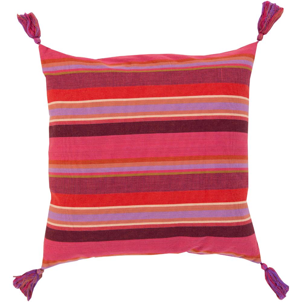 Livabliss SS002-1818 Stadda Stripe SS-002 18"L x 18"W Accent Pillow in Lilac