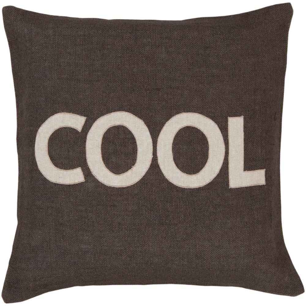 Livabliss ST005-2222 Stencil ST-005 22"L x 22"W Accent Pillow in Taupe