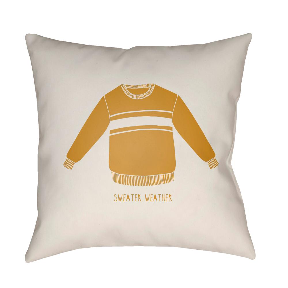 Livabliss SWR004-1818 Sweater Weather SWR-004 18"L x 18"W Accent Pillow in Light Grey