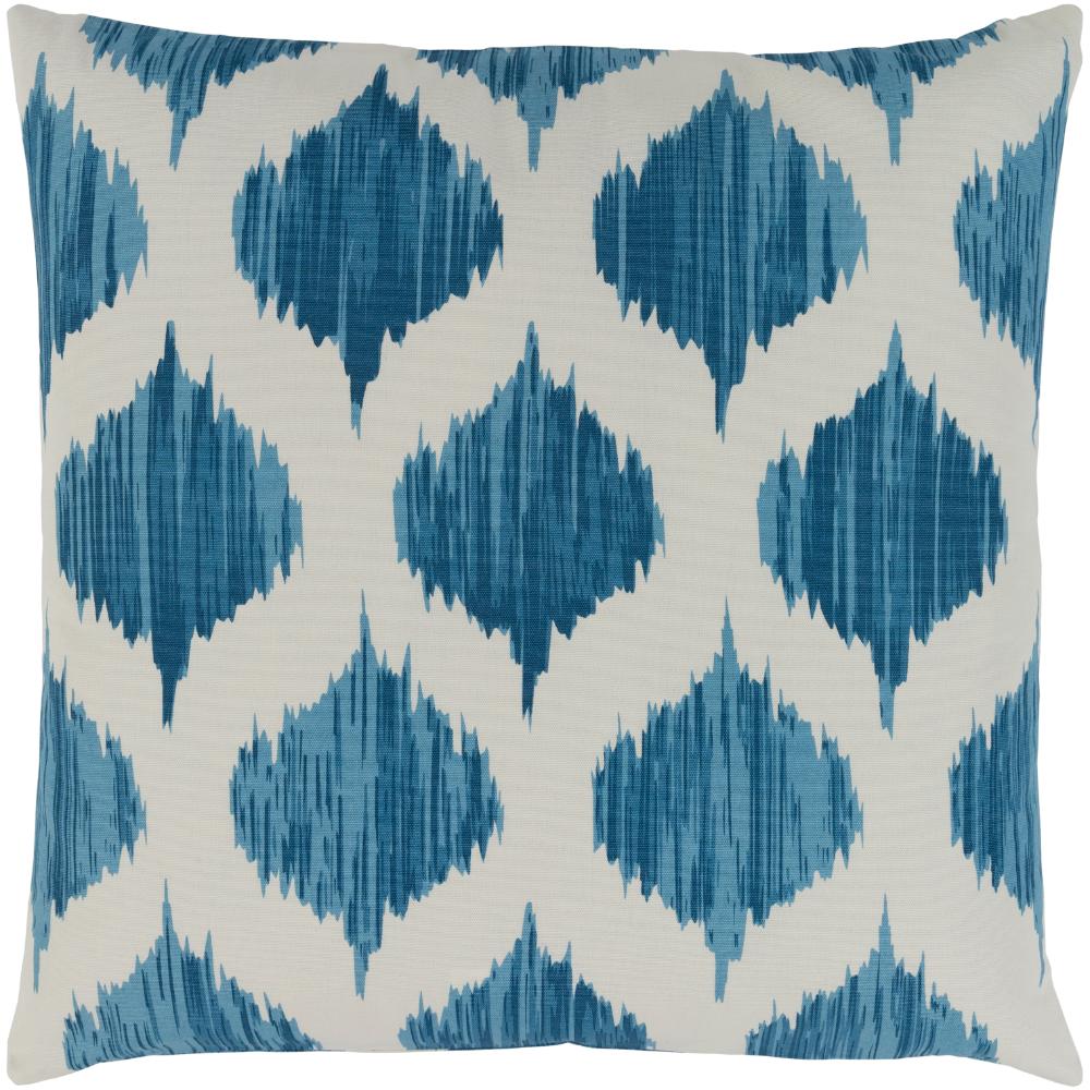 Livabliss SY048-1818 Ogee SY-048 18"L x 18"W Accent Pillow in Blue