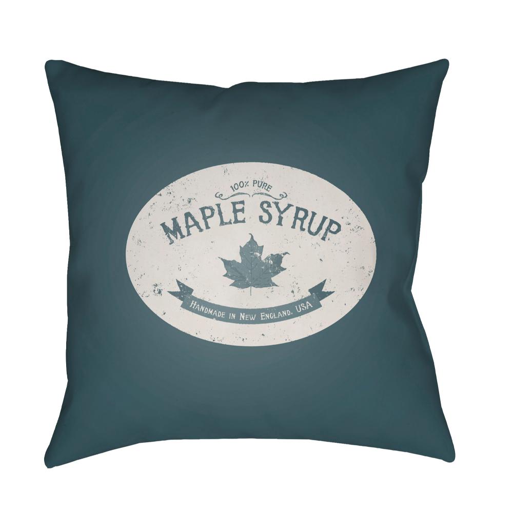 Livabliss SYRP004-1818 Maple Syrup SYRP-004 18"L x 18"W Accent Pillow in Charcoal