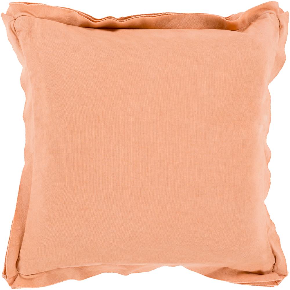 Livabliss TF003-2222 Triple Flange TF-003 22"L x 22"W Accent Pillow in Dusty Pink