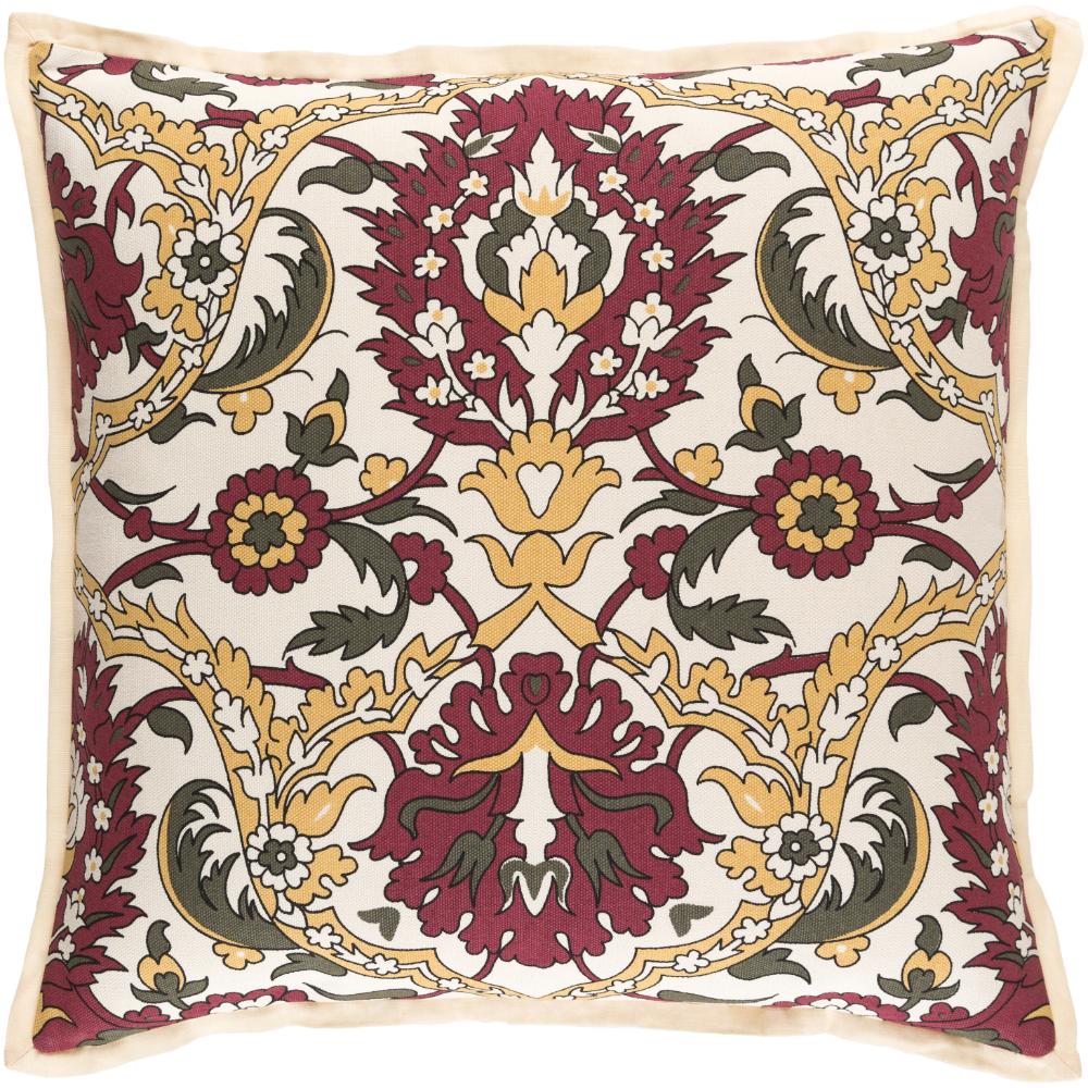 Livabliss VCT001-2020 Vincent VCT-001 20"L x 20"W Accent Pillow in Red