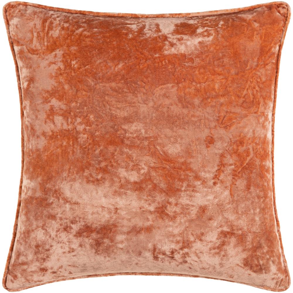 Livabliss VMD004-2020 Velvet Mood VMD-004 20"L x 20"W Accent Pillow in Dusty Coral