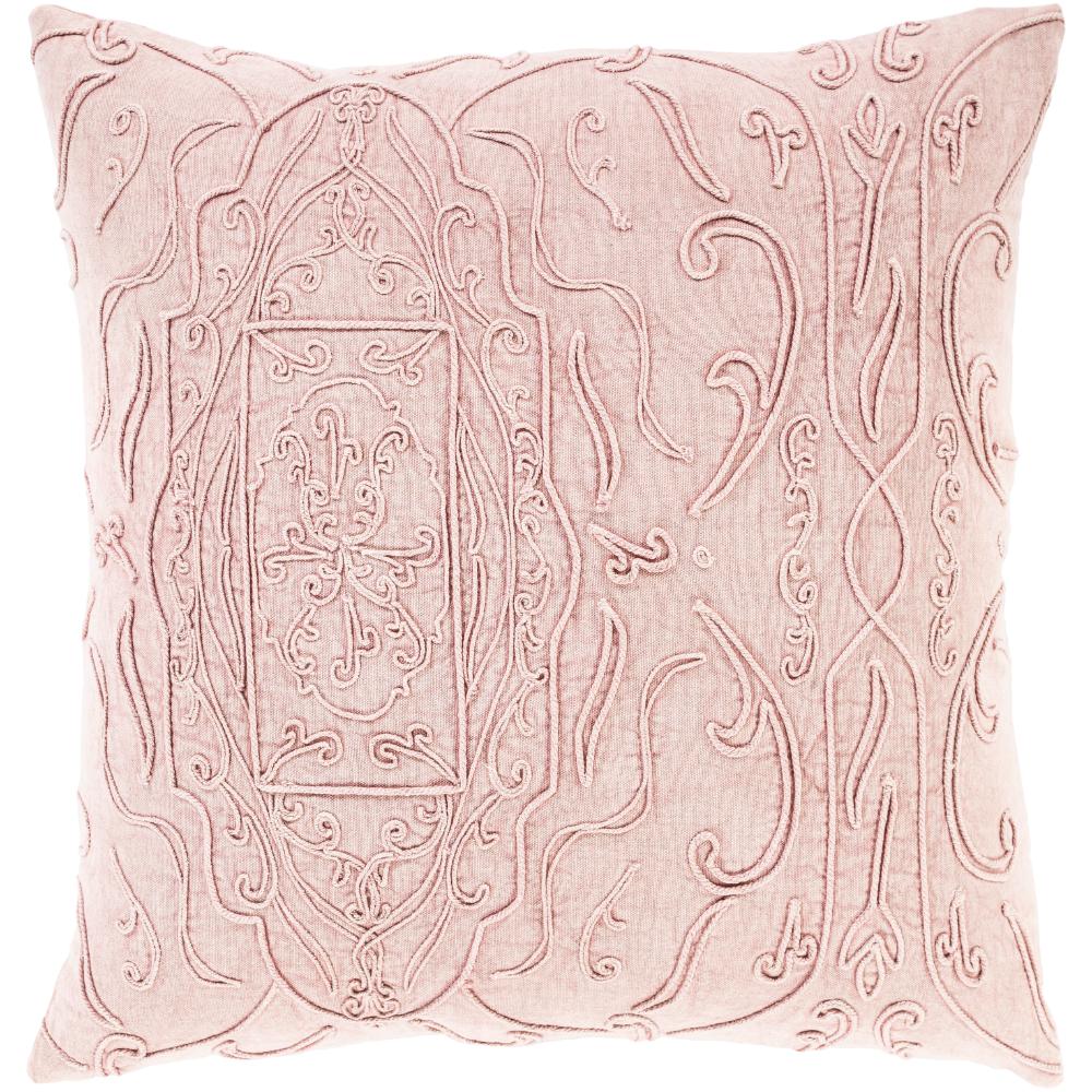 Livabliss WGM003-2020 Wedgemore WGM-003 20"L x 20"W Accent Pillow in Dusty Pink
