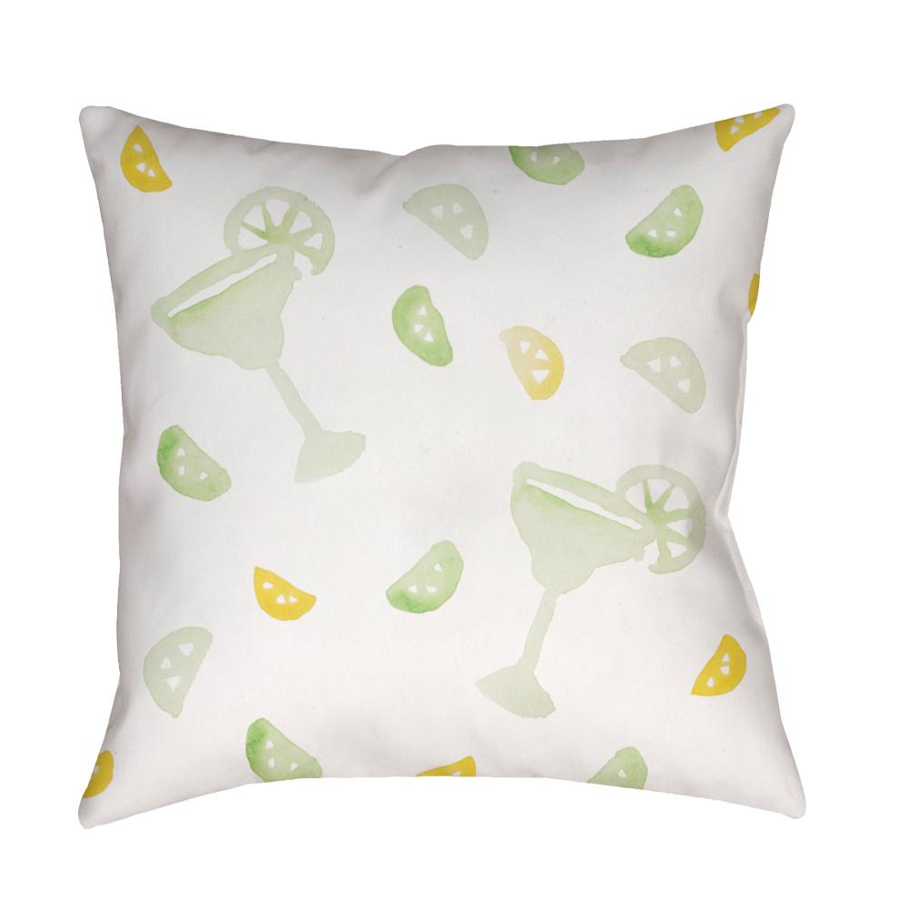 Livabliss WMAYO017-1818 Margarita WMAYO-017 18"L x 18"W Accent Pillow in Off-White