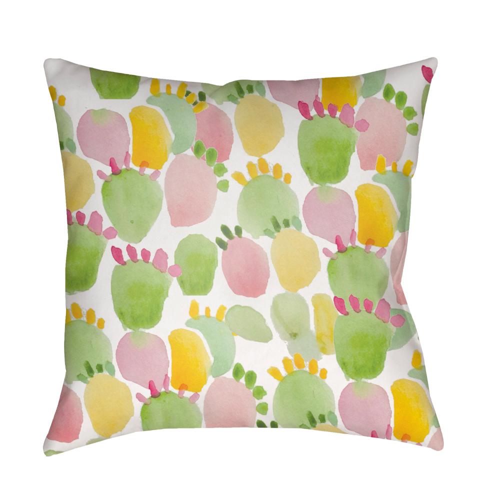 Livabliss WMAYO031-1818 Prickly WMAYO-031 18"L x 18"W Accent Pillow in Off-White