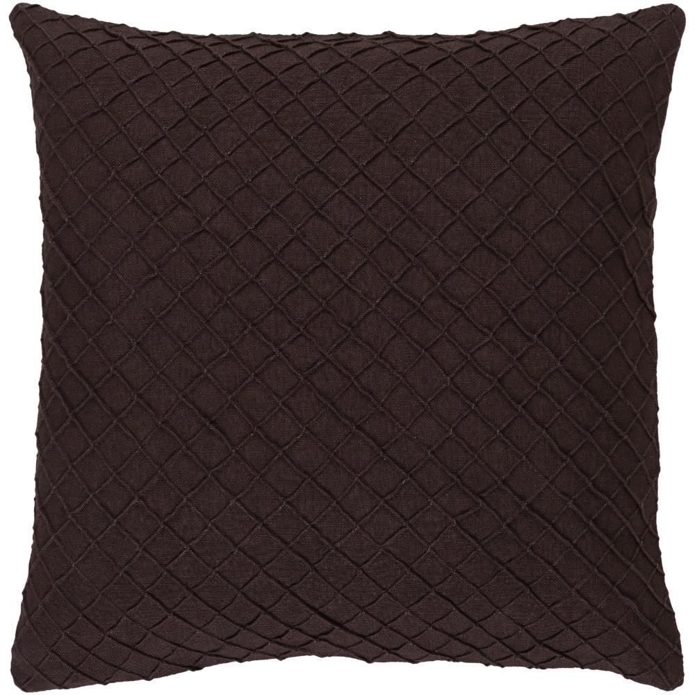 Livabliss WR001-1818 Wright WR-001 18"L x 18"W Accent Pillow in Brown