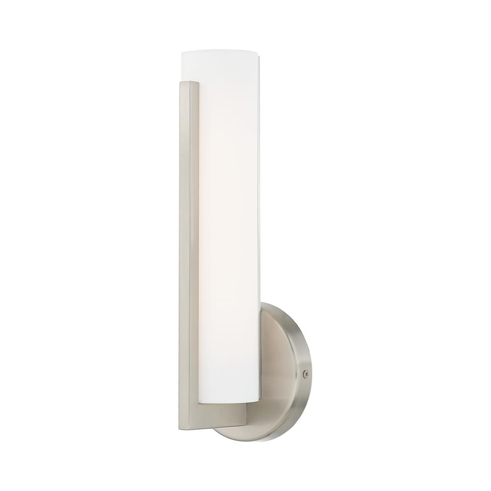 Livex Lighting 10351-91 Visby 10W LED Brushed Nickel ADA Wall Sconce