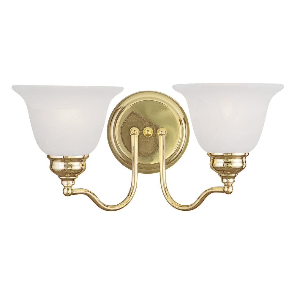 Livex Lighting 1352 Essex Bathroom Vanity Bar with 2 Lights in Polished Brass