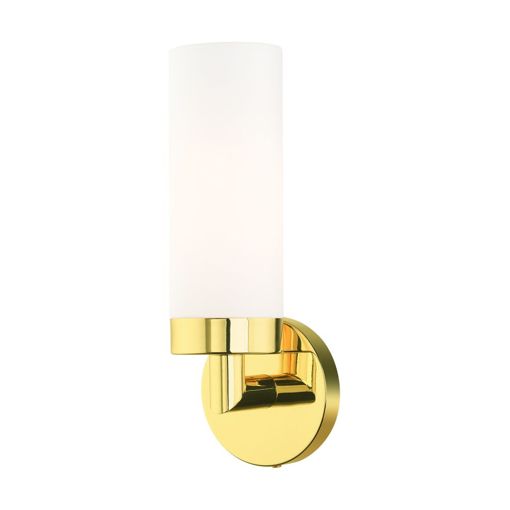 Livex Lighting 15071-02 ADA Single Sconce in Polished Brass